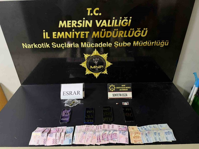 Mersin'de torbacılara yönelik uyuşturucu operasyonunda 2 şüpheli tutuklandı
