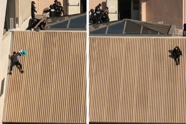Fransa'da hayat pahalılığı protestolarında tehlikeli kaçış kamerada