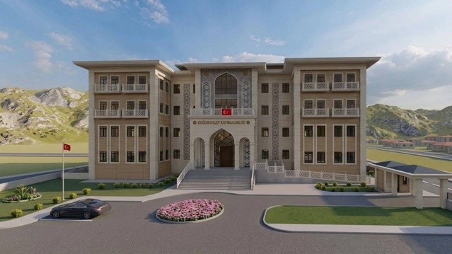 Doğubayazıt'ta Yeni Hükümet Konağı'nın temeli Vali Bozkurt'un katılımıyla atıldı