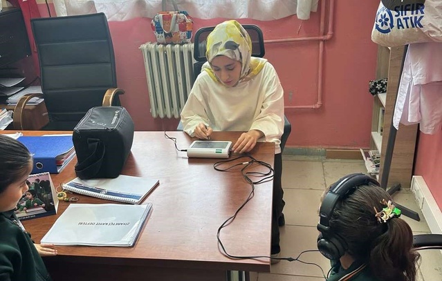 Şırnak Uludere'de okullarda işitme taraması İlçe Sağlık Müdürlüğünce başlatıldı