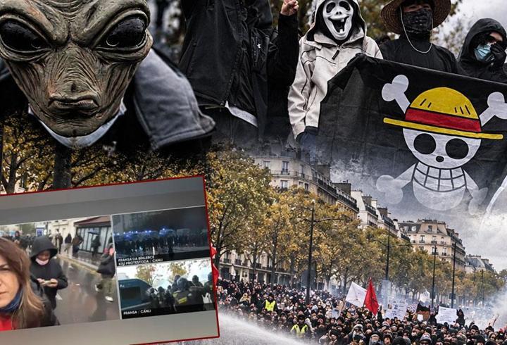 Fransa'da sokaklar savaş alanına döndü! CNN TÜRK Paris'te: 200'e yakın gözaltı