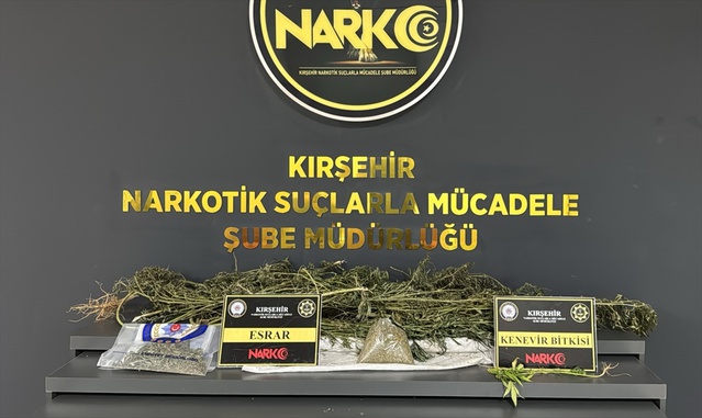 Kırşehir Akçakent'te 1 kilo 350 gram esrar ele geçirildi, 1 kişi tutuklandı