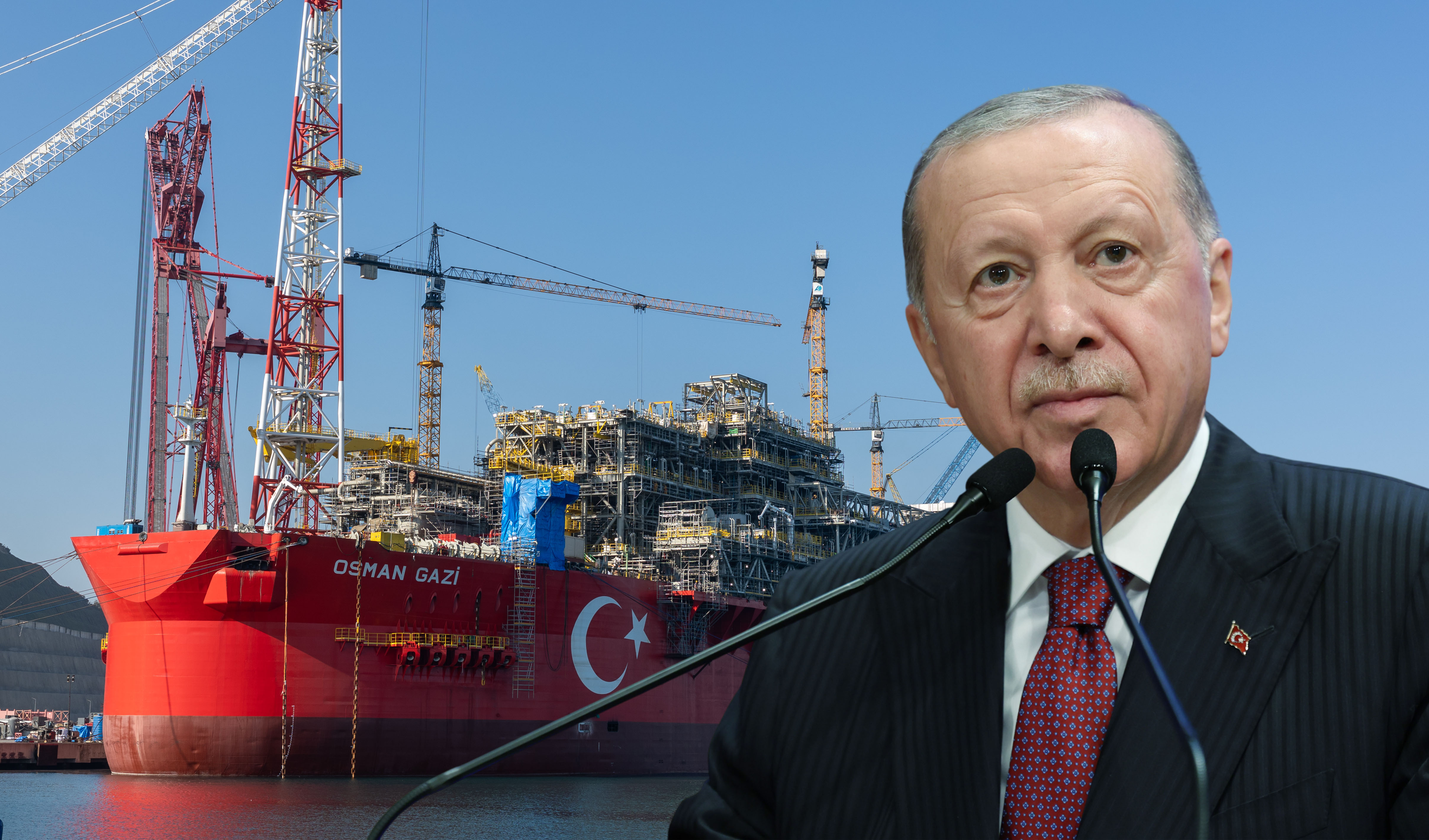 Osman Gazi gemisi yola çıktı. Cumhurbaşkanı Erdoğan: Gaz üretimi ikiye katlanacak
