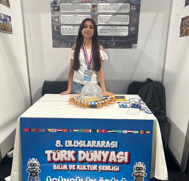 Bayburtlu BİLSEM öğrencisi Araz, Gaziantep'teki şenlikte iki üçüncülük kazandı