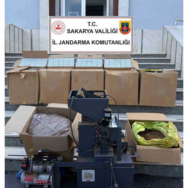 Sakarya Serdivan'da kaçakçılık operasyonunda bin 140 kilogram tütün ele geçirildi