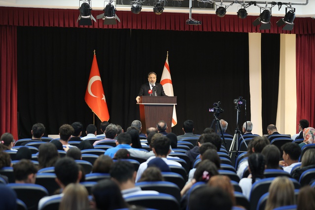 Diyanet Başkanı Arpaguş, KKTC'de öğrencilere alimler peygamberlerin varisleridir dedi
