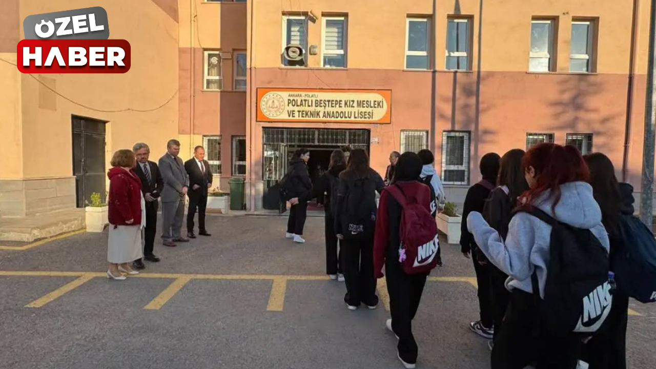 Polatlı’da ders öncesi güvenlik kontrolü