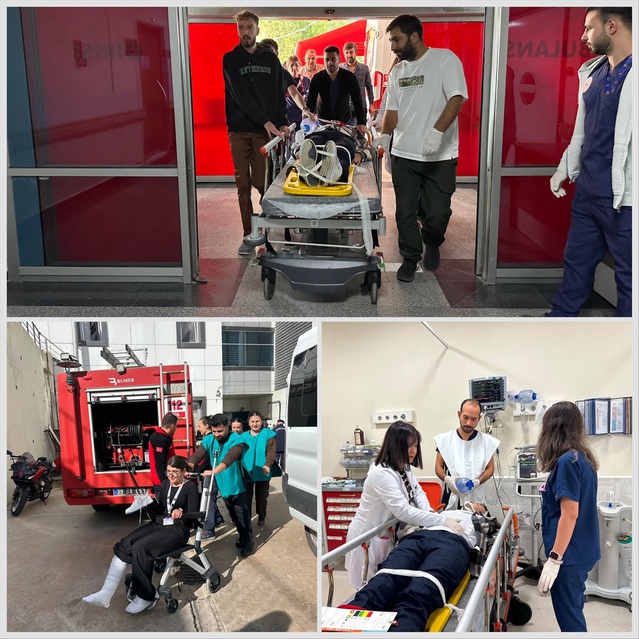 Kırklareli Hastanesinde siyah kod ve yangın tatbikatı yapıldı