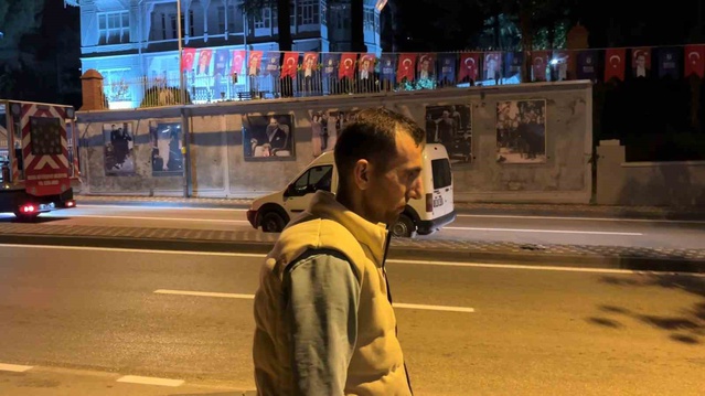 Osmangazi'de kaldırıma çarpan sürücü 2.94 promil çıktı! Görüntü alan muhabire hem tehdit hem davet