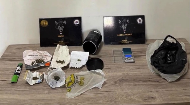 Bingöl'de narkotik ekiplerinin çalışmasıyla yakalanan 1 şüpheli tutuklandı
