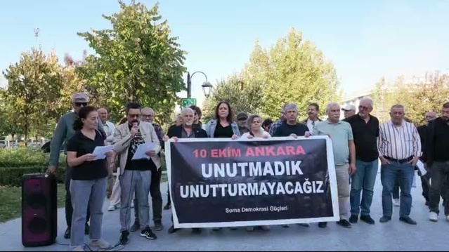 10 Ekim katliamının 11. yılında Soma'da 104 kişi anıldı, yargılama istendi