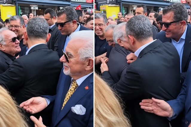 Özgür Özel, kendisiyle konuşmak isteyen vatandaşı arkaya itti