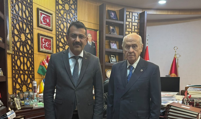 MHP Genel Başkanı Bahçeli, Türk Yerel Hizmet-Sen Başkanı Tabakoğlu'nu ağırladı