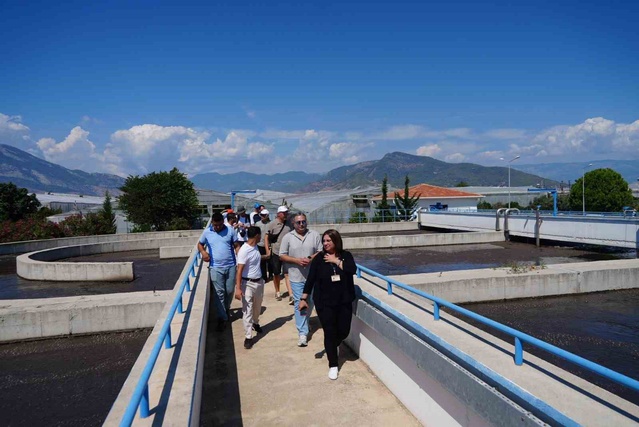 MESKİ Anamur Atıksu Arıtma Tesisi'nde Bingen heyeti teknik inceleme yaptı
