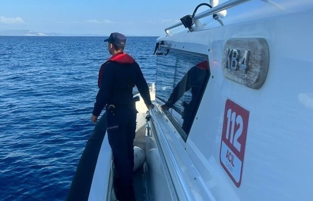 Didim'de Sahil Güvenlik kara üzerinde 9'u çocuk 39 düzensiz göçmen yakaladı