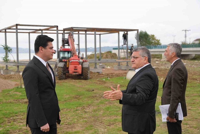 Sinop Akliman'da ücretsiz halk plajı projesi için inşaat çalışmaları sürüyor