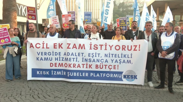 KESK İzmir Konak'ta acil ek zam ve 2027 bütçesinde emekçiye pay istedi