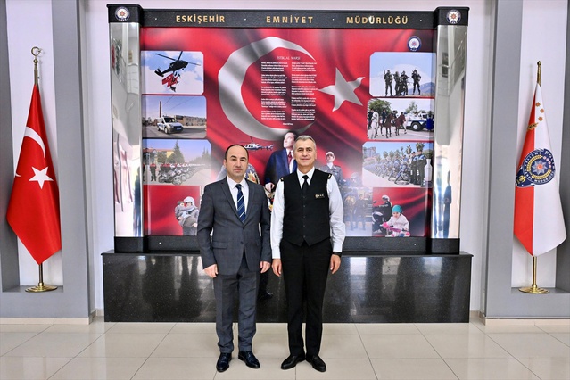 Eskişehir'de İl Emniyet Müdürü Yılmaz, Jandarma Komutanı Ergün ile görüştü