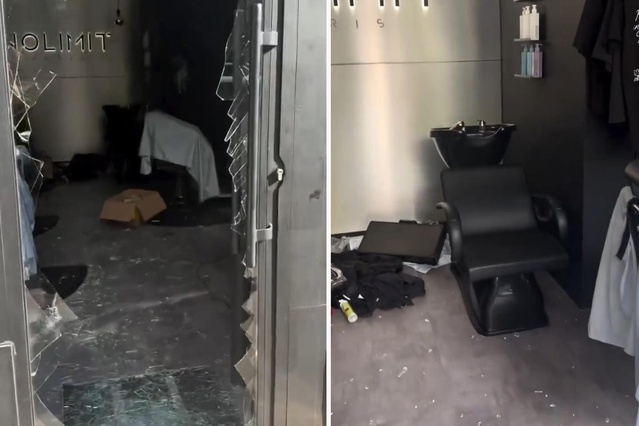 Fransa'da göstericiler berber dükkanını bile yağmaladı