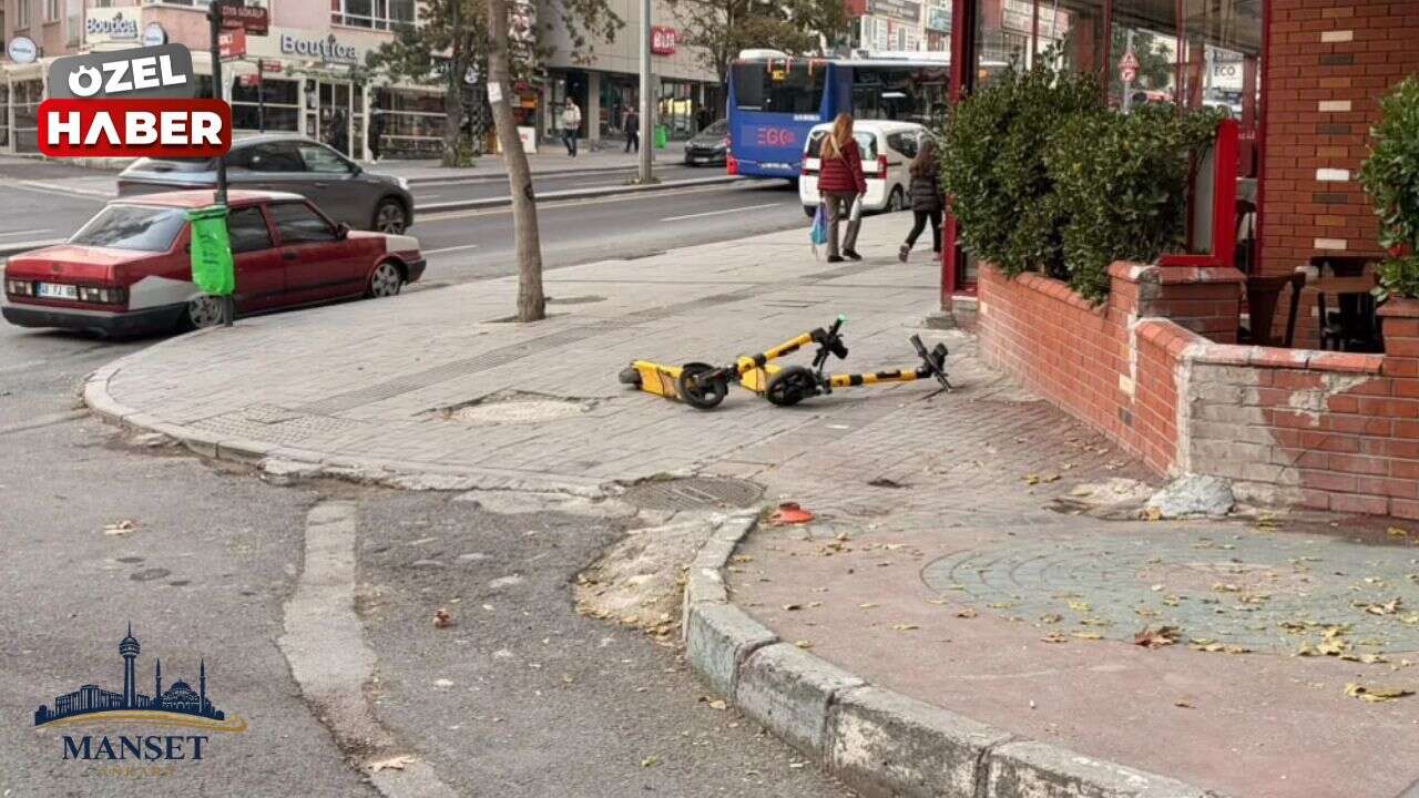 Ankara'da scooter sorunu büyüyor: Yol işgal ediliyor