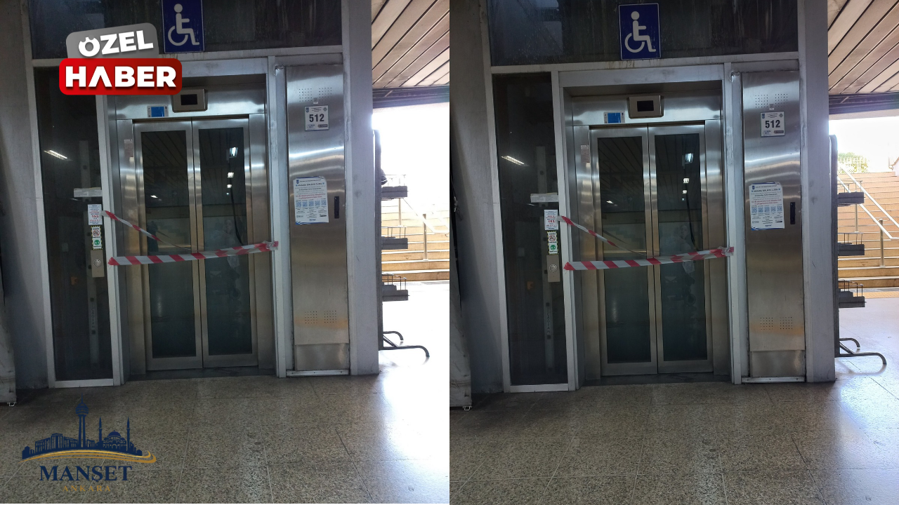 Ulus’ta metro asansörü 2 aydır kapalı: Tekerlekli sandalyeli vatandaşlar geri dönüyor