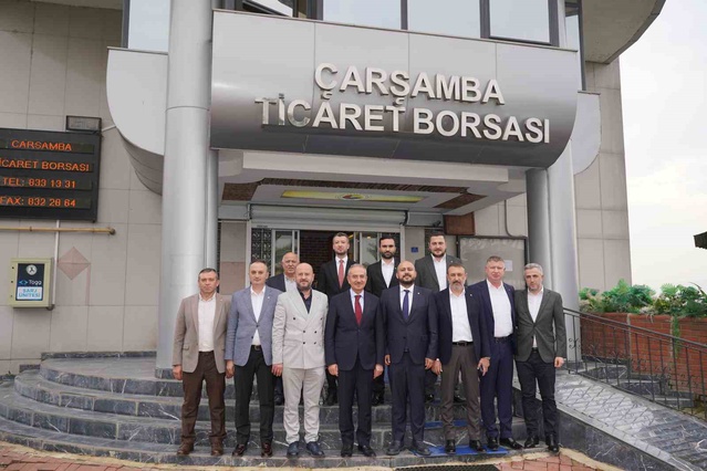 Çarşamba Belediye Başkanı Dündar, ÇTB'ye hayırlı olsun ziyaretinde bulundu