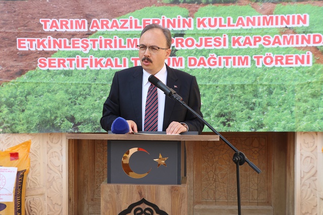 Siirt Valisi Kızılkaya, 600 üreticiye kırmızı mercimek tohumu dağıtılacağını söyledi