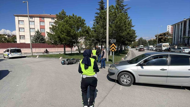 Karaman’da otomobille motosiklet çarpıştı: 1 yaralı