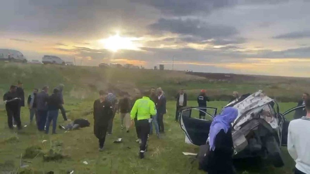 Şanlıurfa'da şarampole yuvarlanan otomobilde 1 kişi öldü, 2 kişi yaralandı