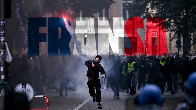 Fransa'da protestolar genişledi, 24 Ekim öncesi güvenlik önlemleri artırıldı