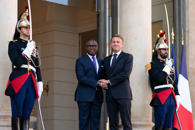 Benin Cumhurbaşkanı Wadagni, Fransa'ya ilk ziyaretinde Macron ile Paris'te görüştü