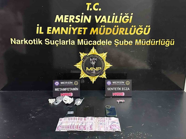 Mersin'de narkotik çalışmada yakalanan 5 şüpheli tutuklandı, 10 bin TL ele geçirildi