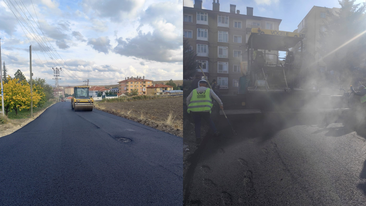 Pursaklar’da yol çalışmaları dört mevsim sürüyor