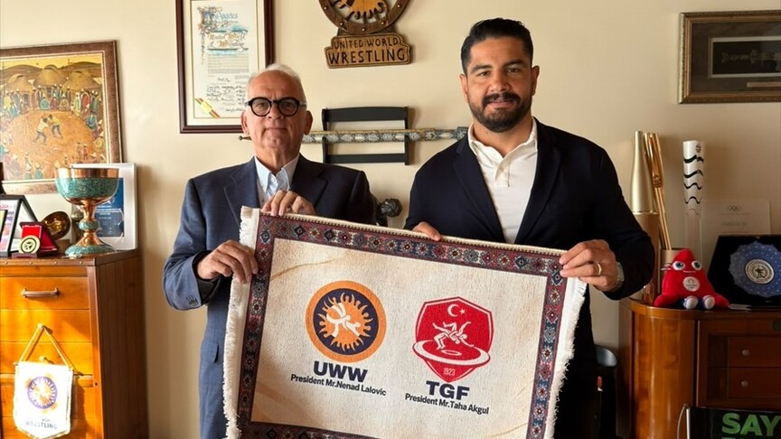 TGF Başkanı Taha Akgül, UWW Başkanı Nenad Lalovic'i ziyaret etti
