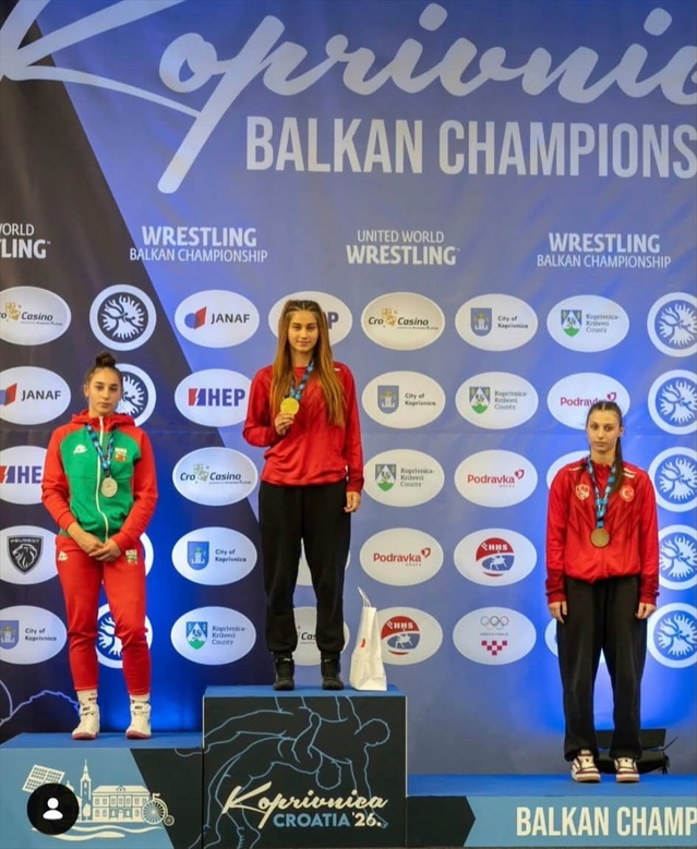 U20 Balkan Güreş Şampiyonası'nda Edirne TOHM sporcuları 2 altın ve 1 bronz kazandı