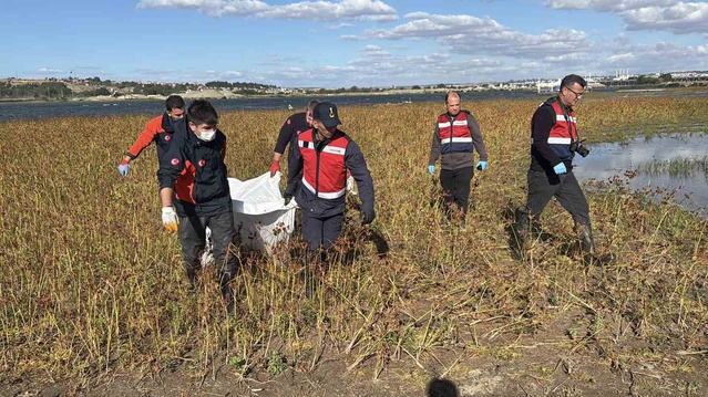 Edirne'de Meriç Nehri'nde bulunan erkek cesedi otopsi için hastane morguna kaldırıldı