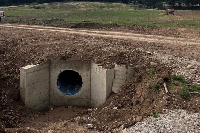 Bolu Gerede'de orman yollarında 26 koruge büz ve 5 kutu menfez yapımı tamamlandı