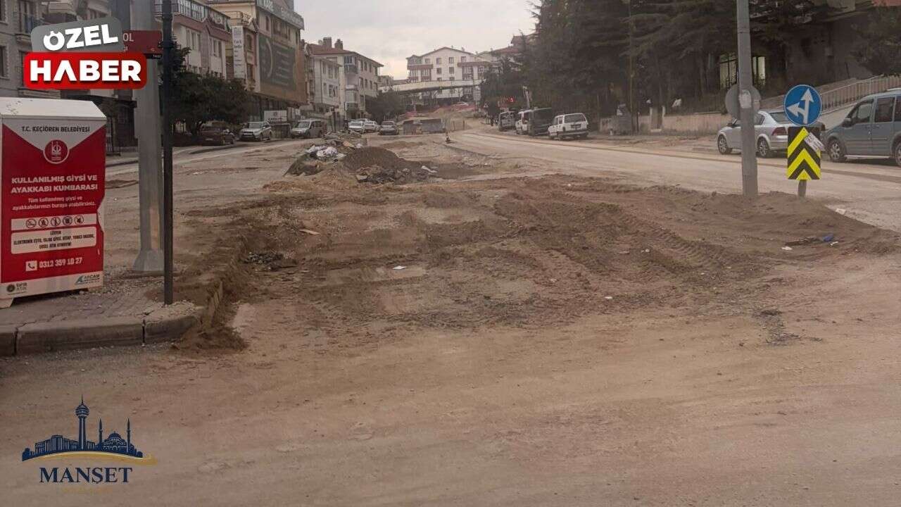 Keçiören’de uzun süredir devam eden çalışmalar vatandaşları isyan ettirdi