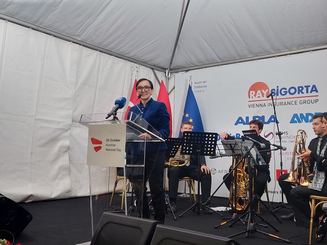 Ankara'daki Avusturya Milli Günü resepsiyonunda iklim ve AB iş birliği mesajı verildi