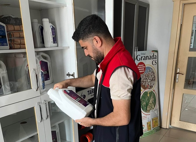 Cizre'de Tarım ve Orman ekipleri gübre bayilerini denetledi, uygunsuz satışa izin yok