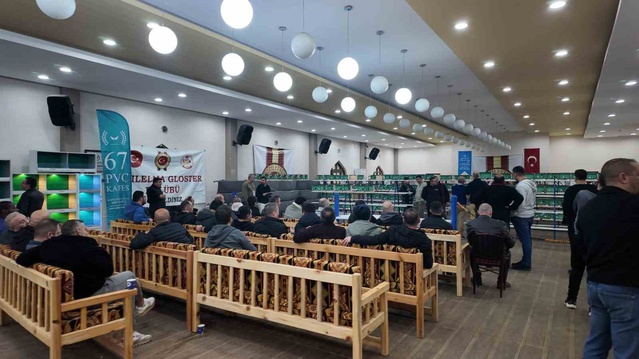 Akyurt'ta Gloster kanarya yarışmasına Belçika ve Hollanda'dan hakem geldi