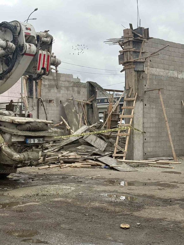 Gaziantep Nizip'te iddiaya göre kalıp çöktü, yaralanan 3 işçi hastaneye kaldırıldı