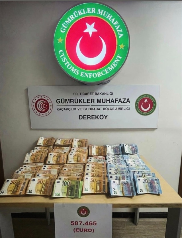 Kırklareli Dereköy'de gizli bölmede 587 bin 465 Avro bulundu, sürücü gözaltına alındı