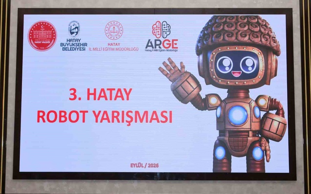 HatayBOT Robot Yarışması'nın üçüncüsü için hazırlıklar Vali Masatlı'ya anlatıldı