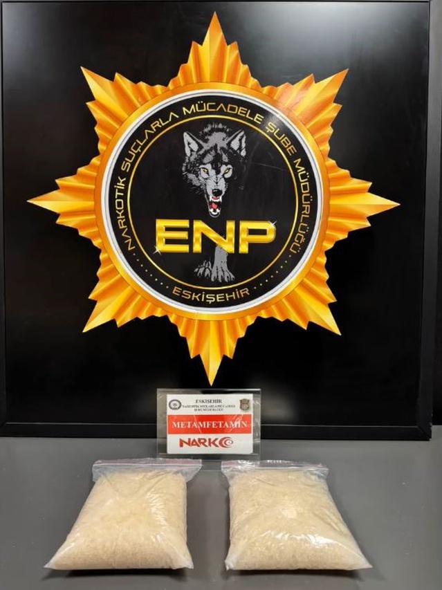 Eskişehir'de 2 kilogram metamfetamin ele geçirildi, 1 şüpheli gözaltına alındı