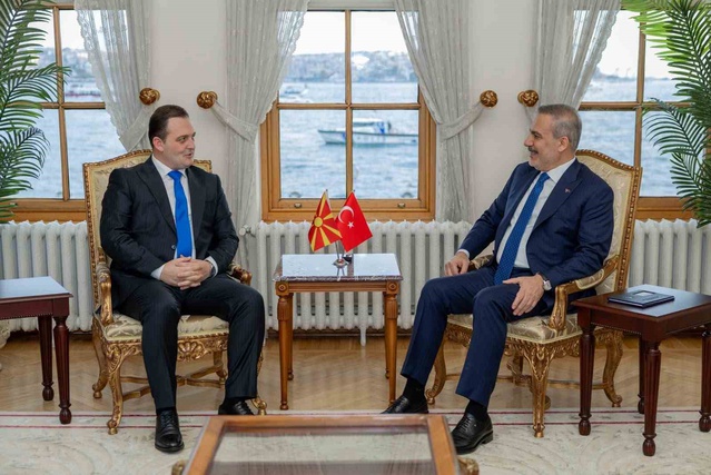 Dışişleri Bakanı Fidan, Kuzey Makedonya Bakanı Zeynula'yı İstanbul'da kabul etti