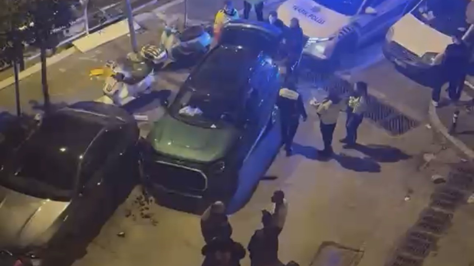 Polisten kaçtı, kaza yaptı