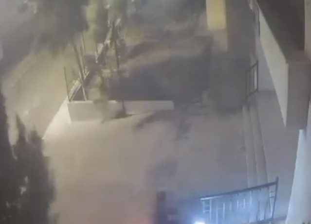 Mardin Nusaybin'de motosikletli, ağacın devrilmesinden 10 saniye önce geçip kurtuldu