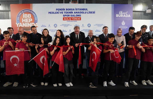 İBB, Pendik'te 1295 öğrencili okulun spor salonunu 80 milyon liraya açtı