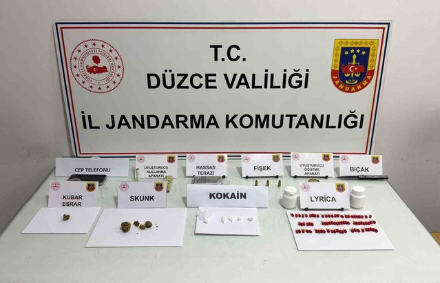 Düzce'de Cedidiye ve Konuralp'teki uyuşturucu operasyonunda 1 kişi tutuklandı
